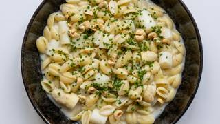 Pasta zur Mittagspause foto