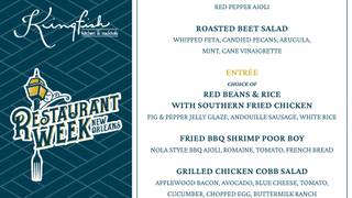 Restaurant Week at Kingfish! foto