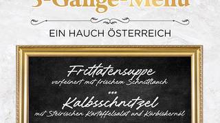 3 Gänge Schnitzel-Menü foto