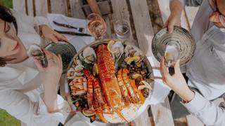 Royal Shellfish Platter and  Champagne Telmont foto