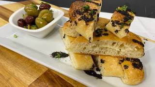 Complimentary Focaccia and Olives photo