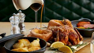 Sharing Roast for two and Free-Flowing Red Wine photo