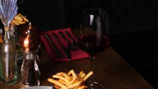 Steak and Wine Offer Foto