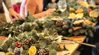 Christmas Wreath Making Workshop with Lunch photo