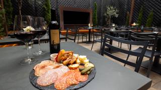 Charcuterie Board & Bottle Photo