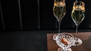 Champagne and Snacks on New Year's Eve Photo