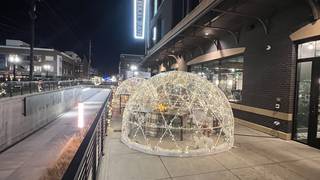 Experience Dining in a Cozy Outdoor Igloo Photo