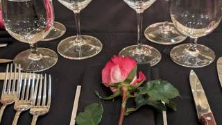 Roses and Rosé Valentine's Dinner Photo