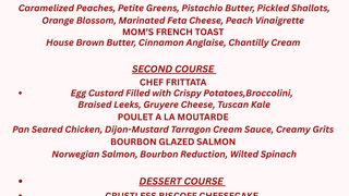 Mother's Day 3 Course Brunch foto