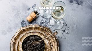 Kaviar und Champagner Dinner Foto
