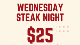 $25 Steak Night Wednesday foto