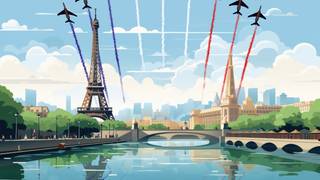 Bastille Day at La Fontaine Gaillon foto