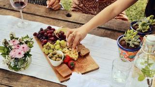 Degustación en los jardines Foto