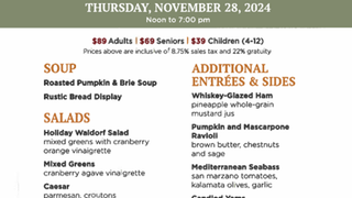 Thanksgiving Buffet at Tenaya Grand Ballroom photo