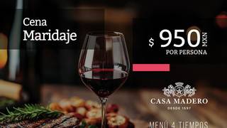 Cena Maridaje con Casa Madero foto