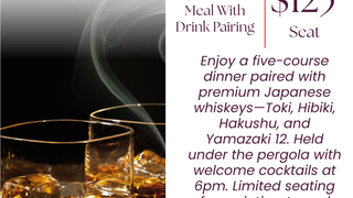 5 Course Suntory Japanese Whiskey Dinner foto