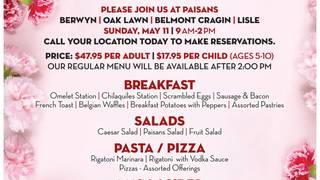 Paisans Pizza Mother's Day Brunch Photo