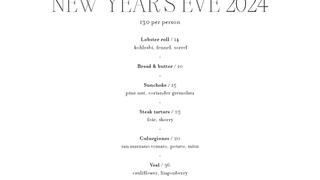 New Year's Eve Prix Fixe Foto