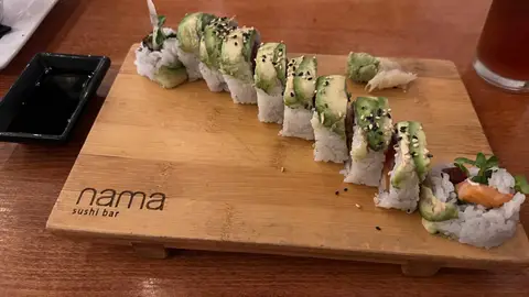 No fish sushi. Crispy tofu with home grown sprouts and cucumbers. : r/sushi