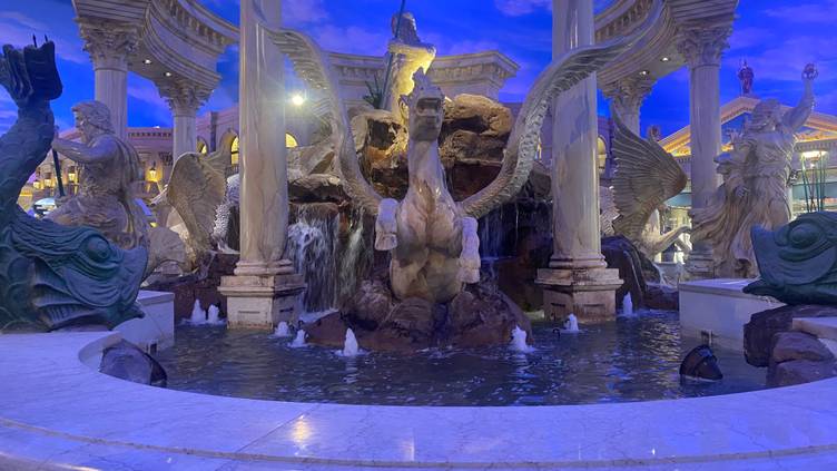 Las Vegas, Nevada, USA - Fountain of the Gods installation inside