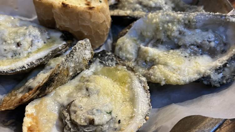 Grilled Oysters St. Louis