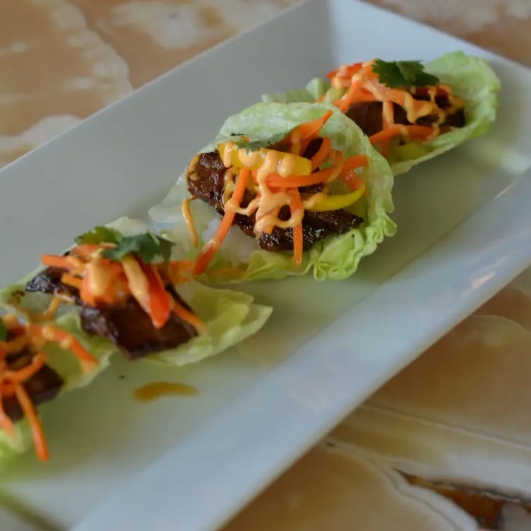 Beef Short Rib, Sticky Rice And Pickled Carrot Lettuce Wraps - Cafe Lurcat - Minneapolis, Minneapolis, MN