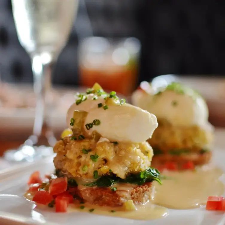Crab Cakes  Poached Eggs - Church and Union - Charlotte, Charlotte, NC