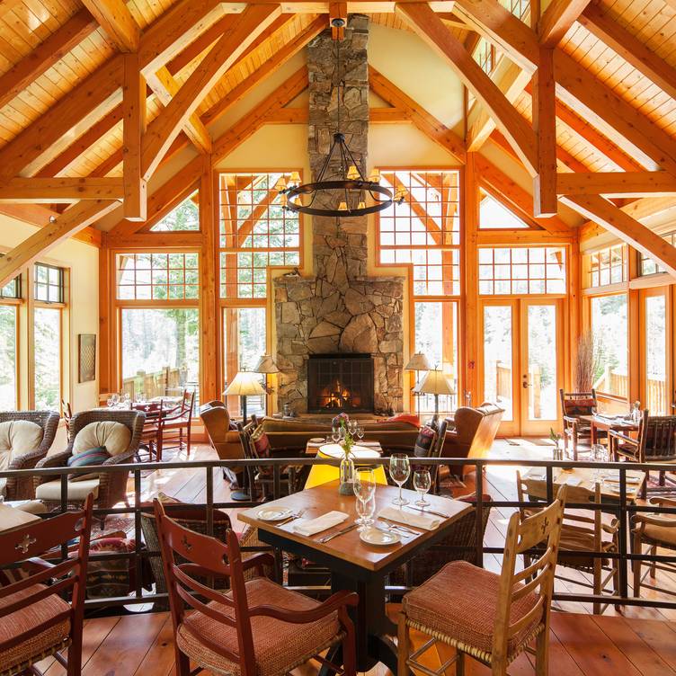 Cathedral Mountain Lodge Riverside Dining Room Restaurant Field Bc Opentable Cathedral Mountain Lodge Riverside, Mountain Lodge Dining Room Furniture