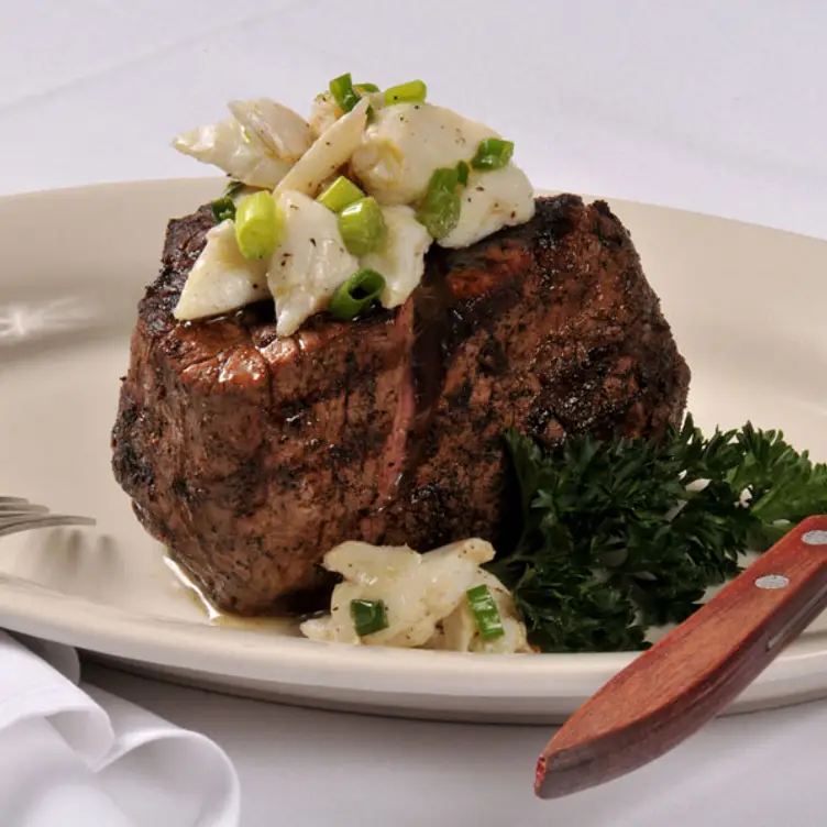 Filet with Crabmeat - Keith Young's Steakhouse, Madisonville, LA