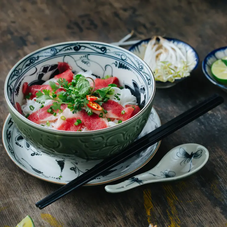 Pho With Rare Sliced Beef - Pho & Bun, London, 