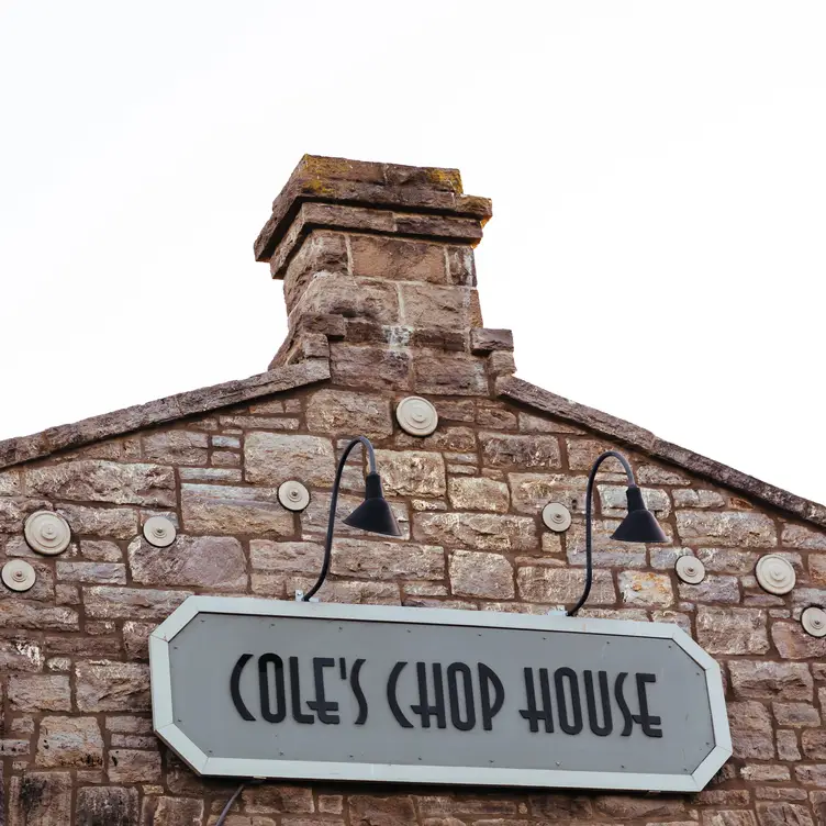 Cole's Logo On Stone Building - Cole's Chop House, Napa, CA