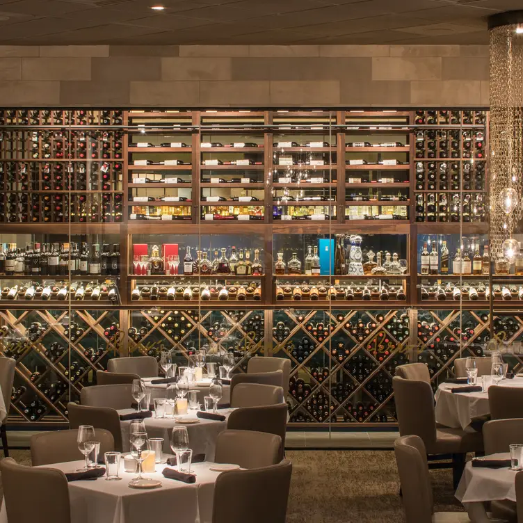 Main Dining Room featuring Wine Wall - Perry's Steakhouse & Grille - Champions, Houston, TX