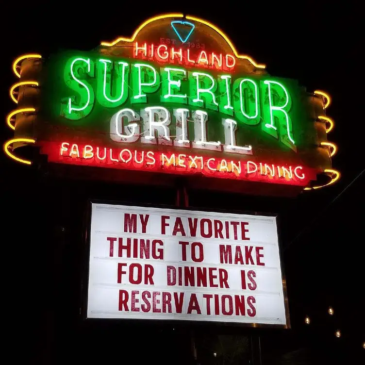 Highland-outdoor-sign - Superior Grill - Highland, Baton Rouge, LA