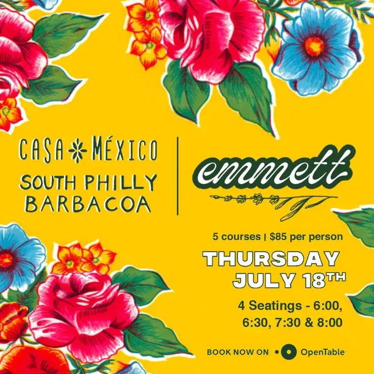 South Philly Barbacoa X Emmett, Philadelphia, PA