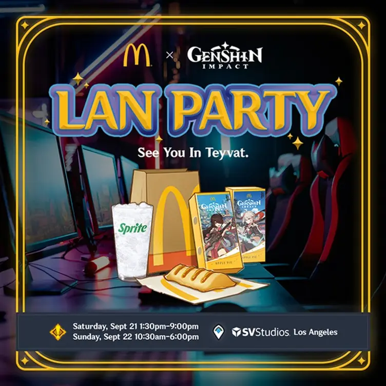 McDonald's x Genshin LAN Party - LA CA Los Angeles