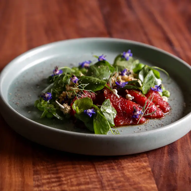 Carpaccio de sandía a la BBQ.  - ARIXI, Ciudad de México, CDMX