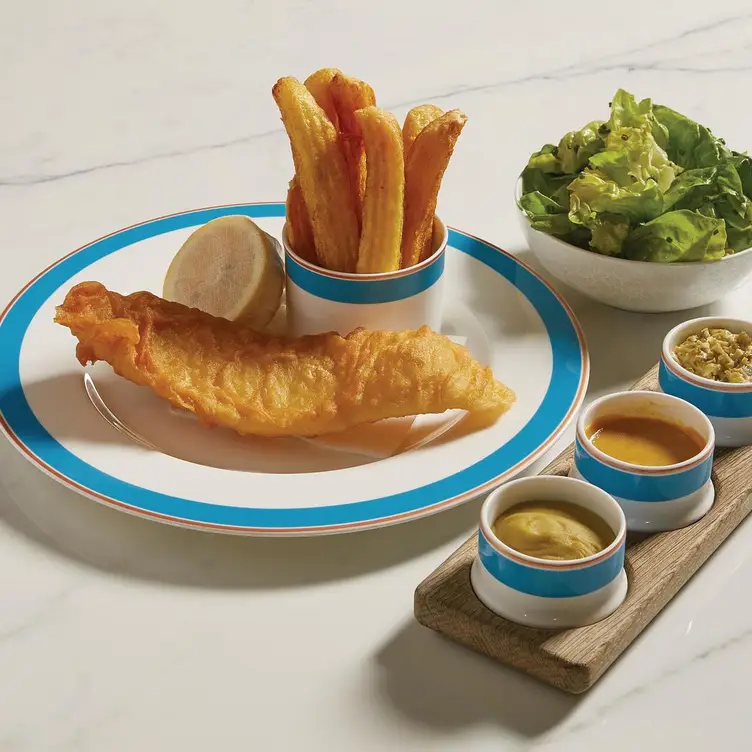 Kerridge’s Fish & Chips at Harrods Dining Hall, London, 