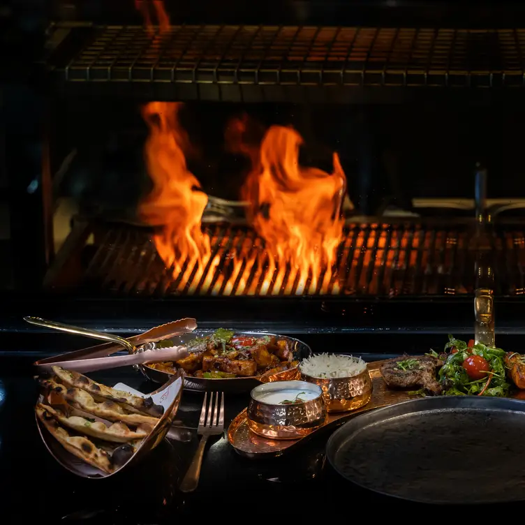 See our Chef prepare your meal from a Robata Grill - Madhu's Brasserie Harvey Nichols, London, Greater London