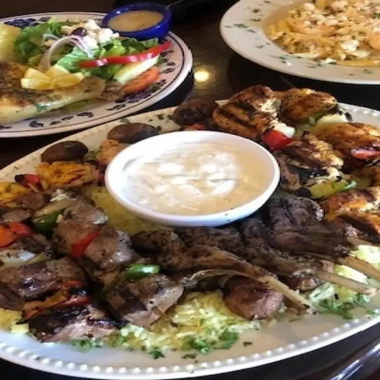 Acropolis Mixed Grill, Santorini Pasta, Ragonetti - Acropolis Greek Cuisine, Harker Heights, TX