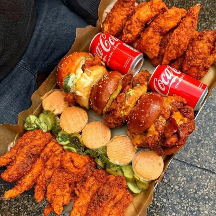 Tenders, Wings & Hot Chicken Burgers - Red Dog Saloon Hoxton, London, 
