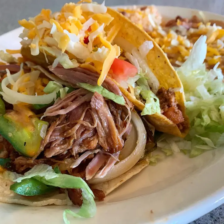 Carnitas tacos/Combo - The Blue Bonnet Restaurant, Denver, CO