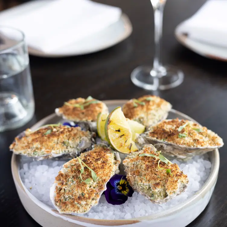Oysters "Oaxacafeller" - Alejandra’s Fine Mexican Food & Cantina, Carlsbad, CA