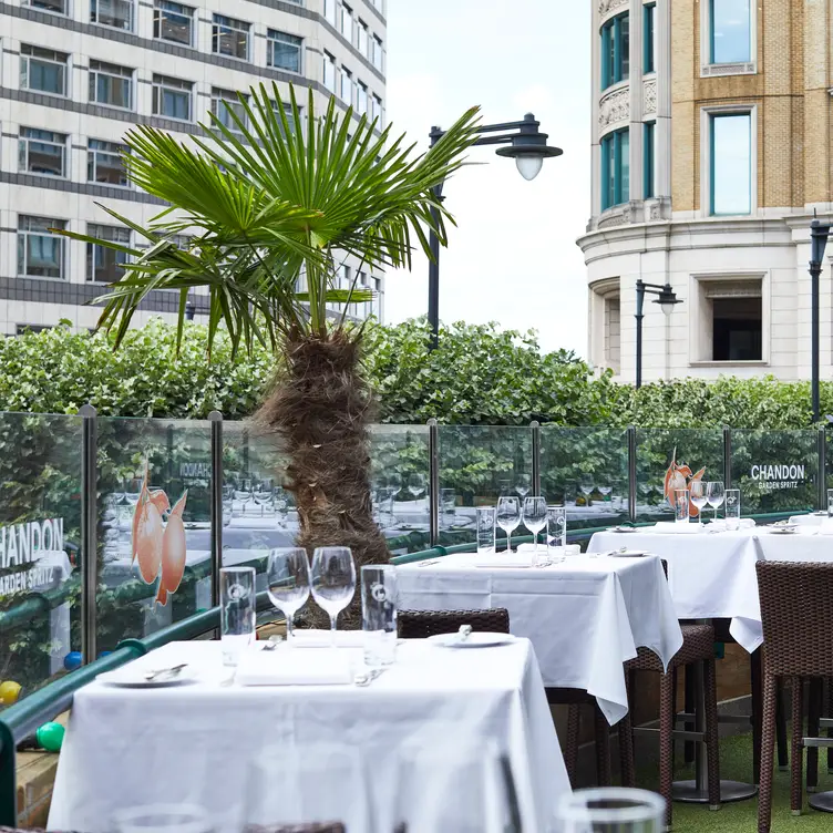 The 1st Floor Garden Terrace - Boisdale of Canary Wharf First Floor Grill and Terrace, London, 