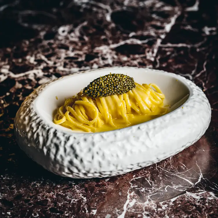 Oscietra Caviar, Fresh Linguine and Parmesan Sauce - Miro, London, Greater London