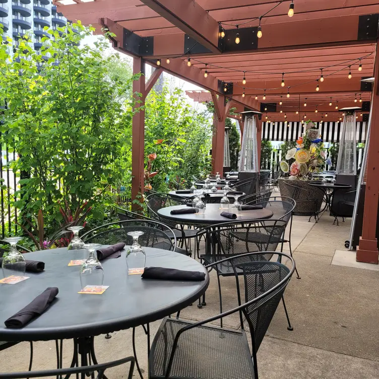 private covered outdoor patio dining - Adelle's, Wheaton, IL