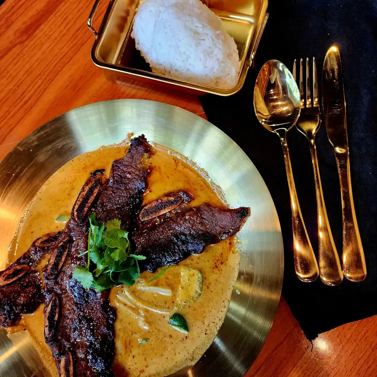 Panang curry with Korean rib - Queen Curry, Metairie, LA