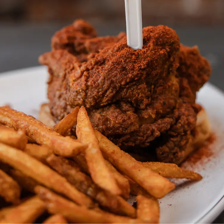 Nashville Hot Chicken &amp; fries. A Mimi's Classic.  - Nashville Underground, Nashville, TN