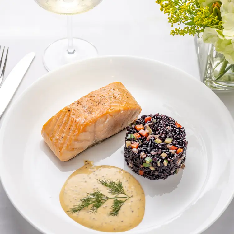 Salmon with Black Rice - Sea Fire Grill, New York, NY