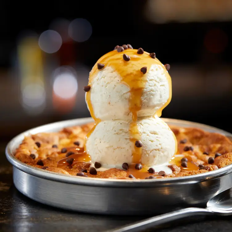 Salted Caramel Pizookie - BJ's Restaurant & Brewhouse - Fredericksburg VA  Fredericksburg