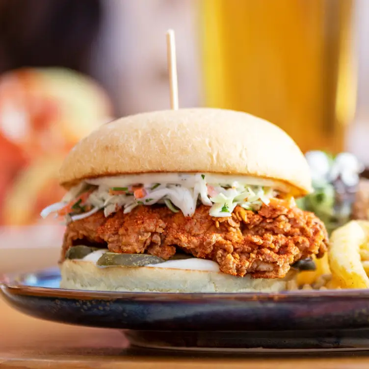 Nashville Spicy Crispy Chicken Burger two sides - Original Joe's - Langford, Langford, BC